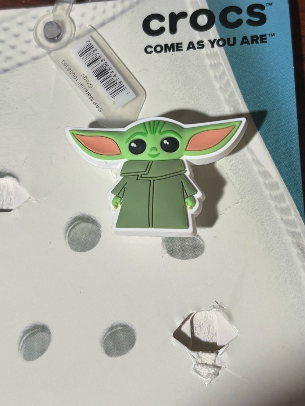 Authentic Crocs Jibbitz Baby Yoda, The Child Grogu~New with Tag